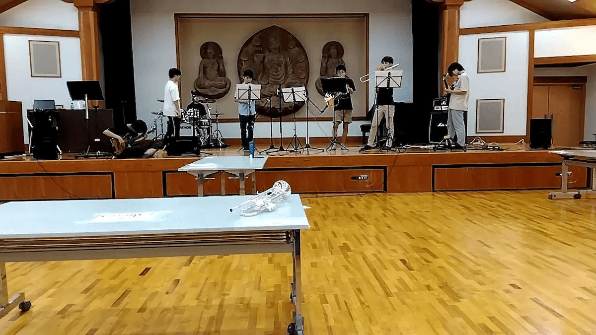 合同練習の写真
